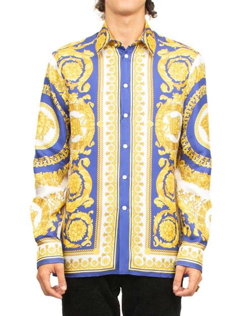 versace silk shirts imitation|Versace silk shirt sale.